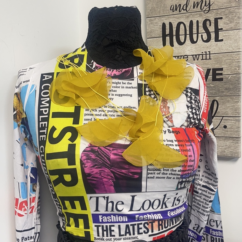 💛💛💛 YELLOW FABRIC CHAIN